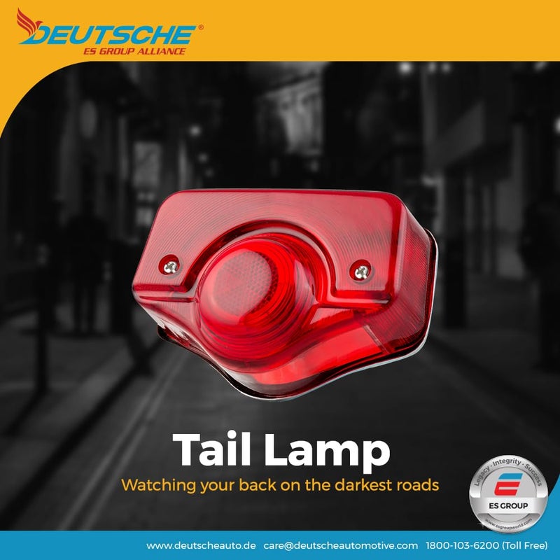 Deutsche tail light fit for Bajaj Avenger 150, 180, 200 |Halogen Brake Light for Bike (Red) |OEM performance| Corrosion resistance and supreme finish - Image 4