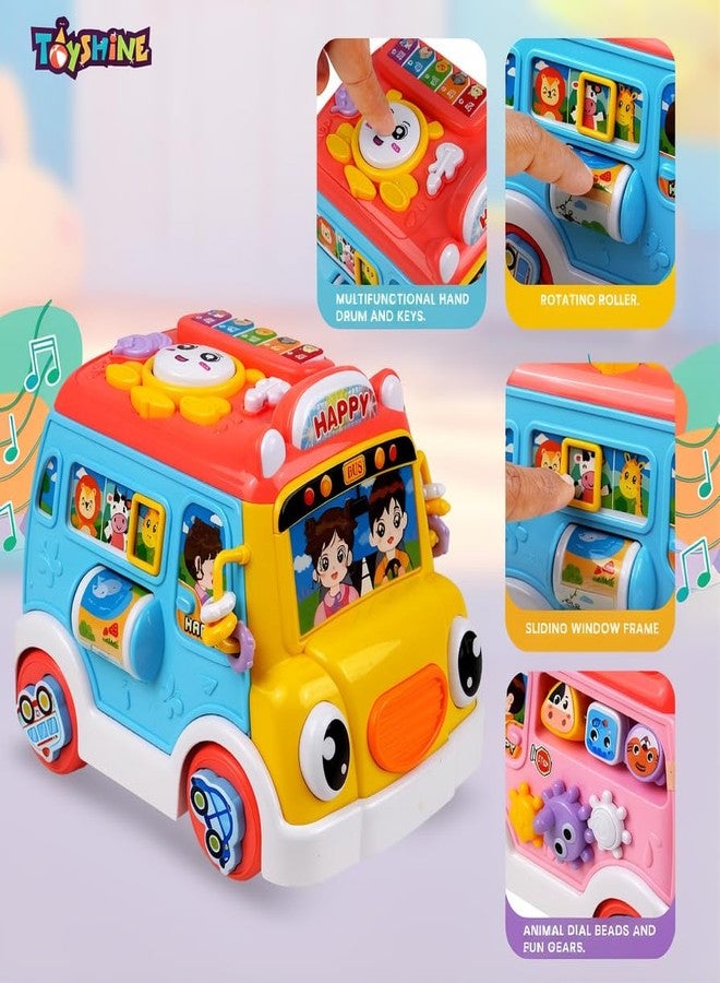 Space Enterprises Operated Musical Bus Toy Three in One Activity with Shape Sorter Lights and Music Kids for Toy - Image 2