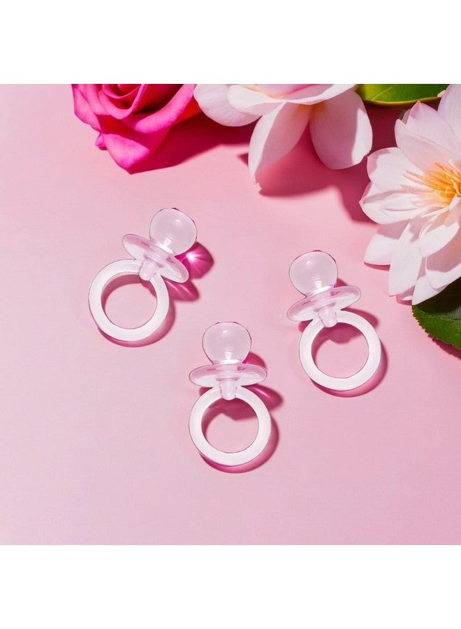 Unique Pink Acrylic Crystal Pacifier Favors - 18 Pieces, 1'' - Adorable Party Decorations for Baby Showers and Gender Reveals - Image 4