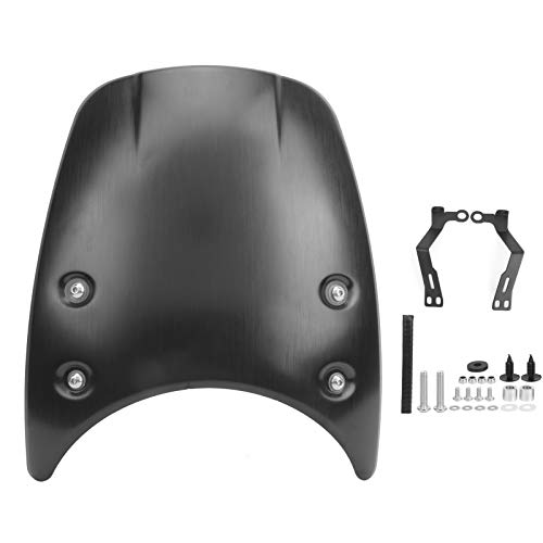 KIMISS Motorcycle Windscreen, Black Aluminum Windshield Windscreen Headlight Fairing Fit for R 2014‑2020 - Image 1