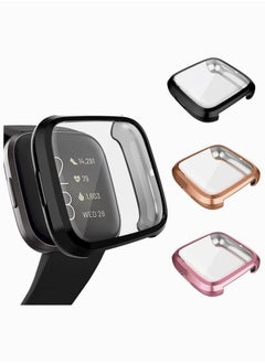 Y&D Screen Protector Case, Fit for Versa 2 Ultra-Thin Slim Soft TPU Protective Case All-Around Full Cover Bumper Shell Smart Watch 3 Pack  - Image 2