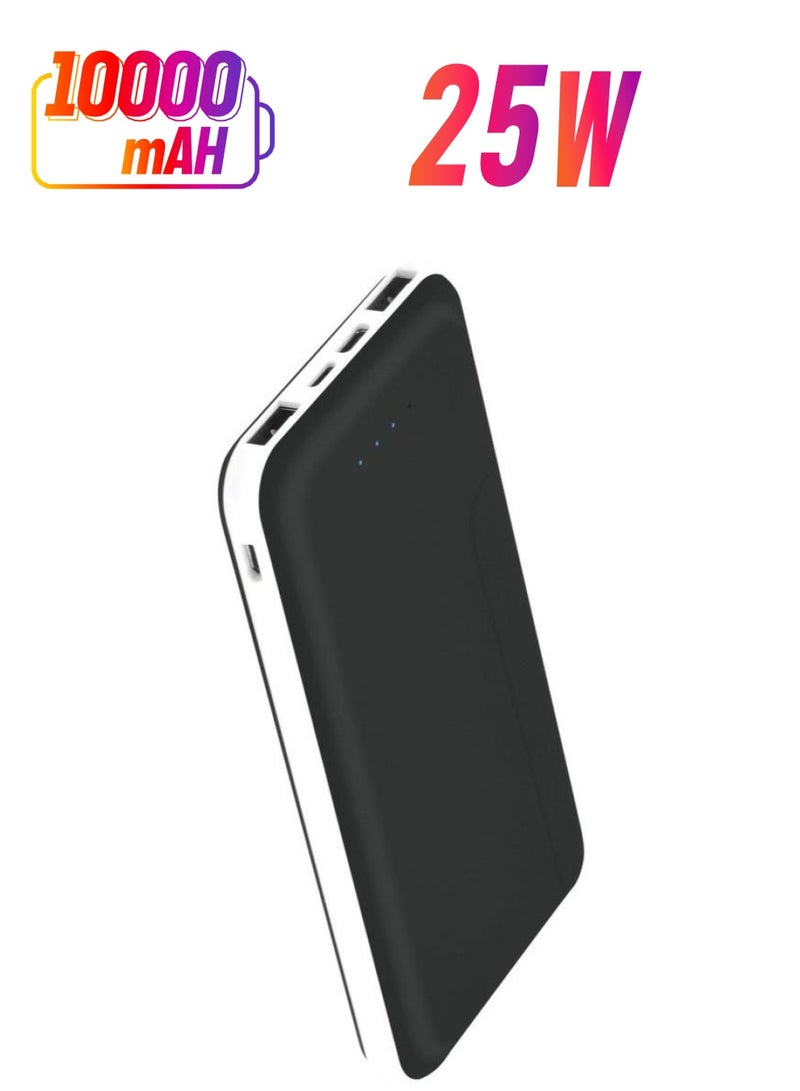 راكسوم حزمة بطارية سريعة 10000 مللي أمبير، 25 وات، حزمة بطارية باور بانك للشحن السريع (رمادي) - Image 1