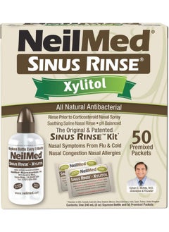 NeilMed Sinus Rinse Kit With Xylitol, 50 Count (Pack Of 1)  - Image 2