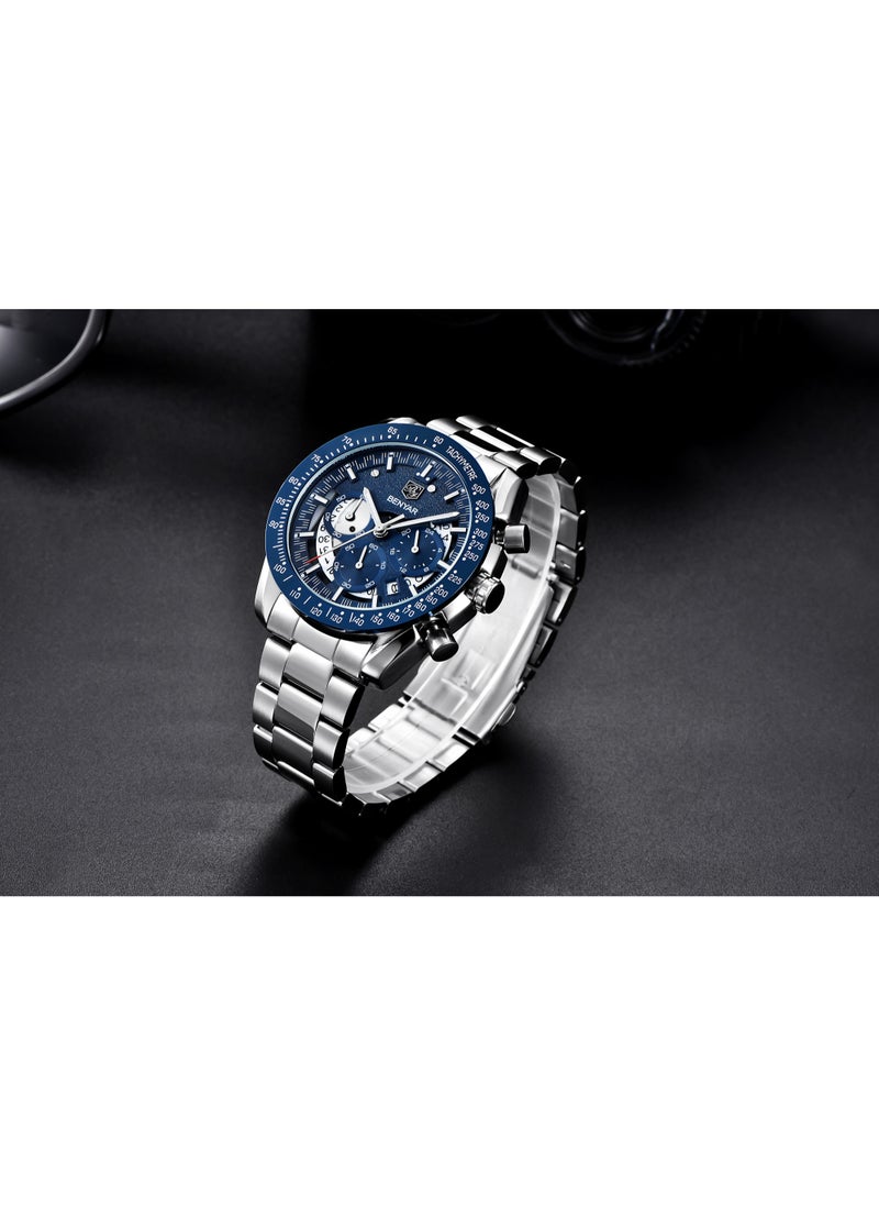 Watches for Men Watch Quartz Luxury Stainless Steel Water Resistant Chronograph Watch 5120 Silver - pzsku/ZE6086CF62C6891662ABDZ/45/_/1721627323/df56bf37-5cce-4e3b-896f-c8b408049335