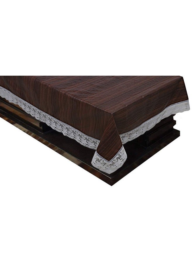 Kuber Industries Wooden Print 6 Seater Dining Table Cover 60"x90",Brown, Standard,Polyvinyl Chloride (PVC),Rectangular,Pack of 1 - Image 3