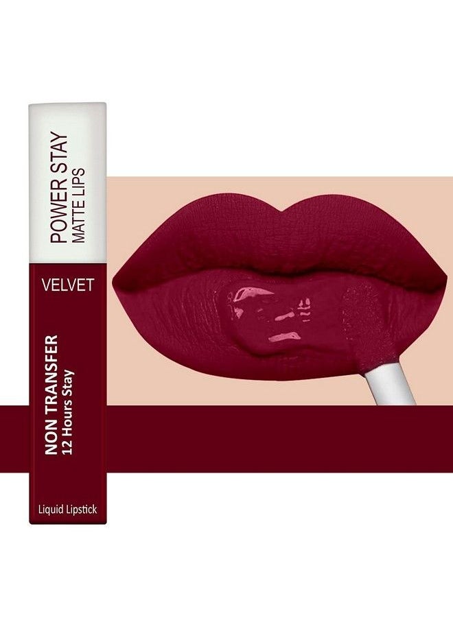 FORSURE - Liquid Matte Lipstick Waterproof Power Stay Lipstick Combo (Upto 12 Hrs Stay) (Bright Red Cherry Maroon Pink Blush) - Image 1