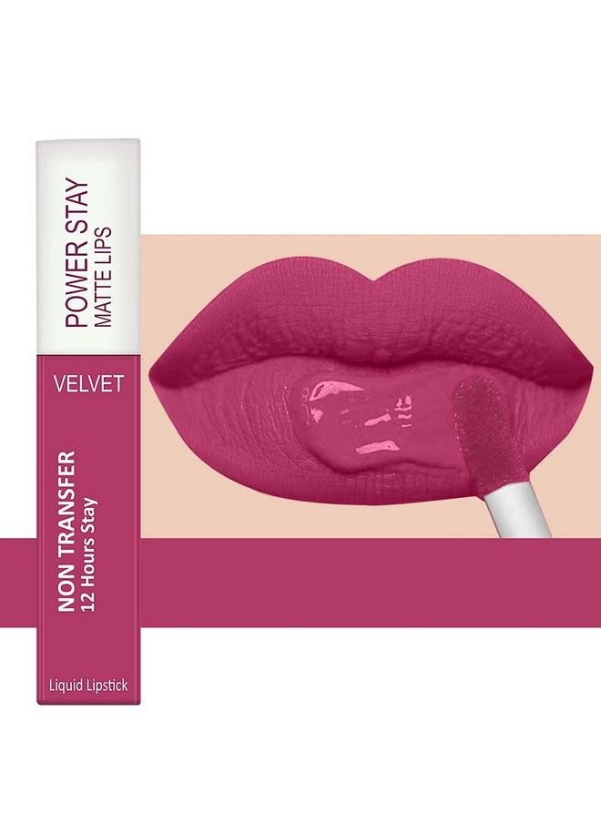FORSURE - Liquid Matte Lipstick Waterproof Power Stay Lipstick Combo (Upto 12 Hrs Stay) (Bright Red Cherry Maroon Pink Blush) - Image 1