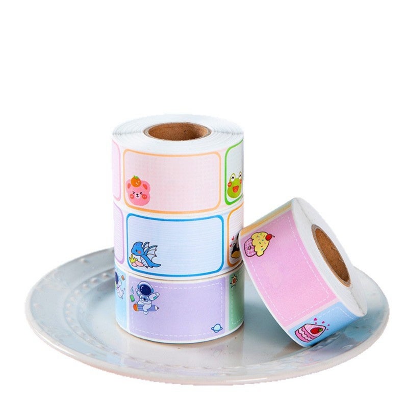 280 Cartoon name self-adhesive sticker PVC self-adhesive color label sticker Handwritten self-adhesive square  sticker - Image 4