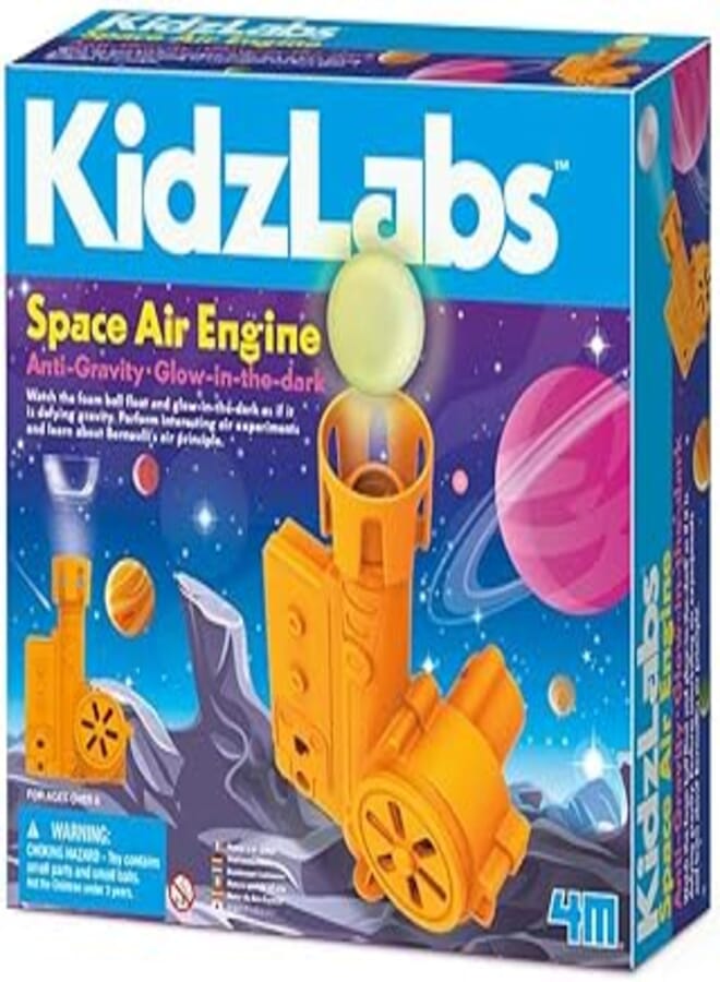 4M Kidzlabs Space Air Engine, Multicolor, Small, 00-03398