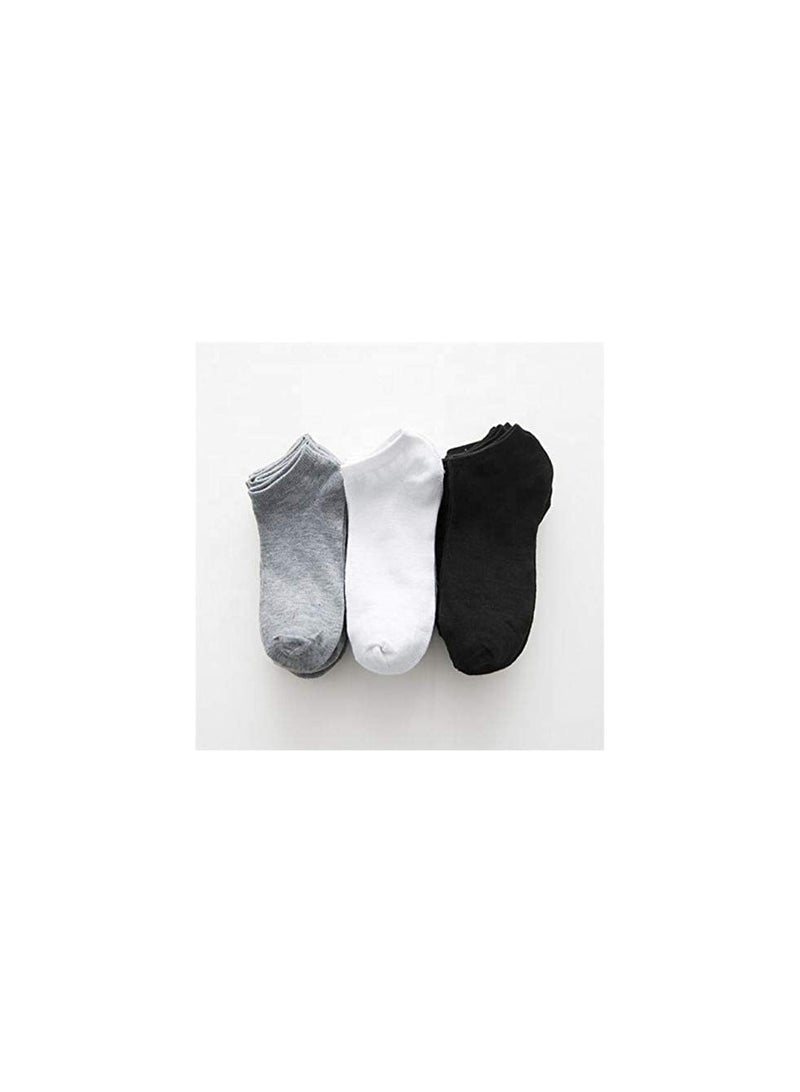 DeloPik Men's Cotton Low Cut Ankle Socks (3 Pairs) - Image 1