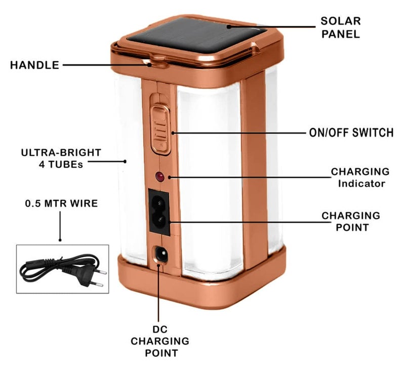 IDOLESHOP Onlite-1157 80W Rechargeable Emergency LED Light , Multicolour, Pack Of 1(Plastic) - Image 3