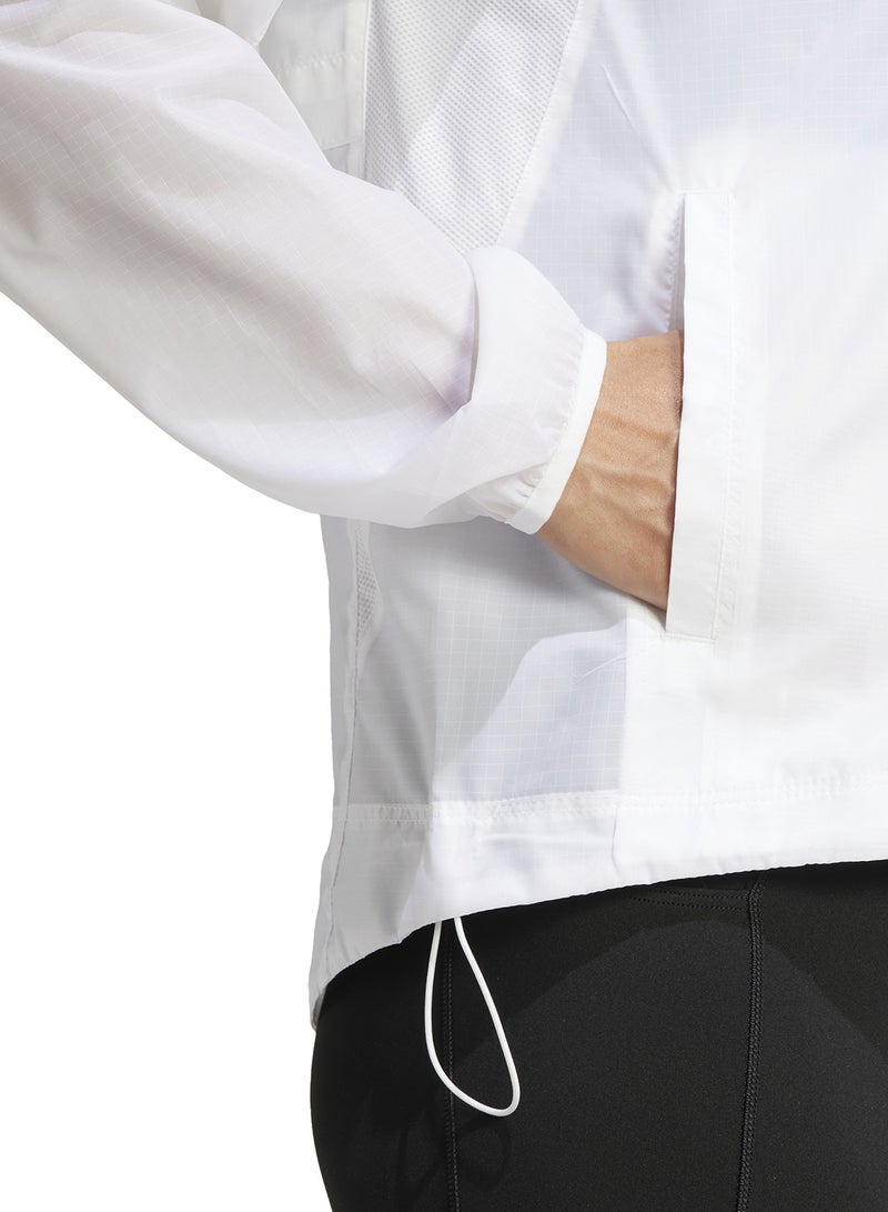 Adidas Own The Run 3 Stripe Packable Jacket  - Image 4