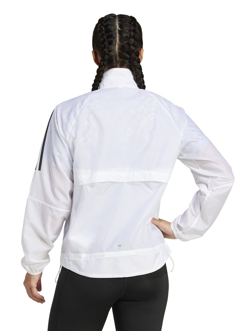 Adidas Own The Run 3 Stripe Packable Jacket  - Image 2