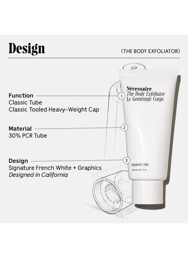 Nécessaire Nécessaire The Body Exfoliator. Eucalyptus. AHA/BHA/PHA. Resurface Skin. Smooth KP and Rough Patches. Hypoallergenic. Dermatologist-Tested. 180 ml / 6.1 fl oz  - Image 4