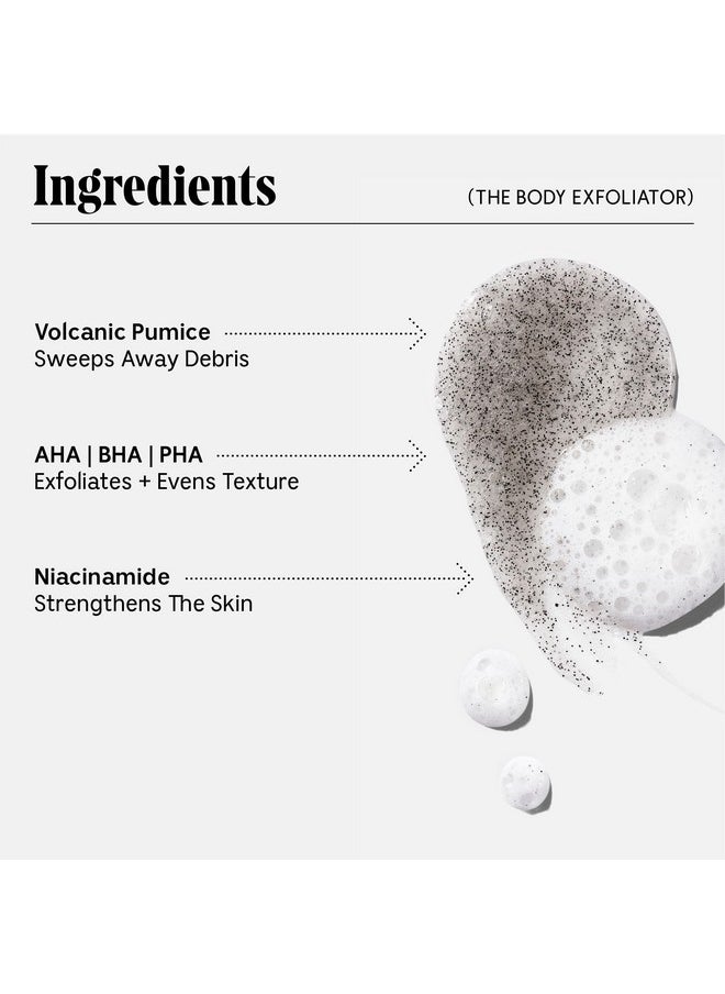 Nécessaire Nécessaire The Body Exfoliator. Eucalyptus. AHA/BHA/PHA. Resurface Skin. Smooth KP and Rough Patches. Hypoallergenic. Dermatologist-Tested. 180 ml / 6.1 fl oz  - Image 3