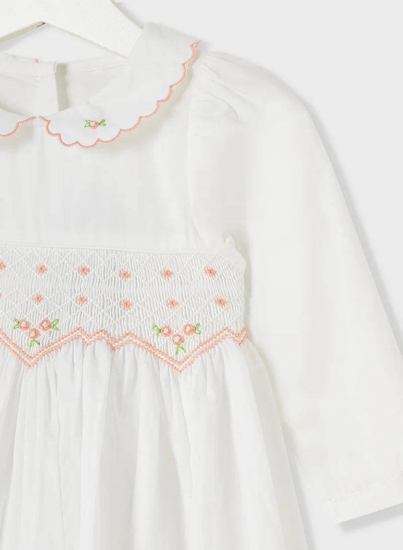 ريبلز مع نمشي GIRLS HAND EMBROIDERED DRESS