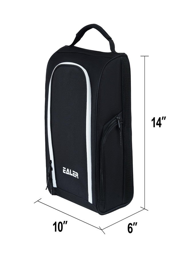 EALER GSB100 Golf Shoe Bag, Zippered Shoes Carrier Bags with Ventilation & Double Outside Pocket for Golf Balls, Socks, Tees, Valuables and Other Accessories - Image 2