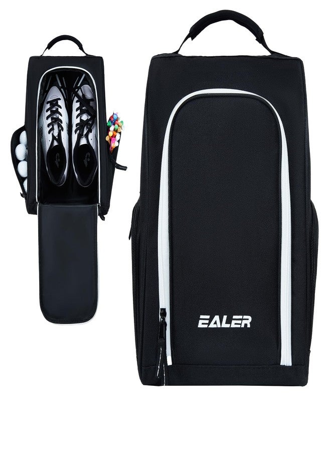 EALER GSB100 Golf Shoe Bag, Zippered Shoes Carrier Bags with Ventilation & Double Outside Pocket for Golf Balls, Socks, Tees, Valuables and Other Accessories - Image 1