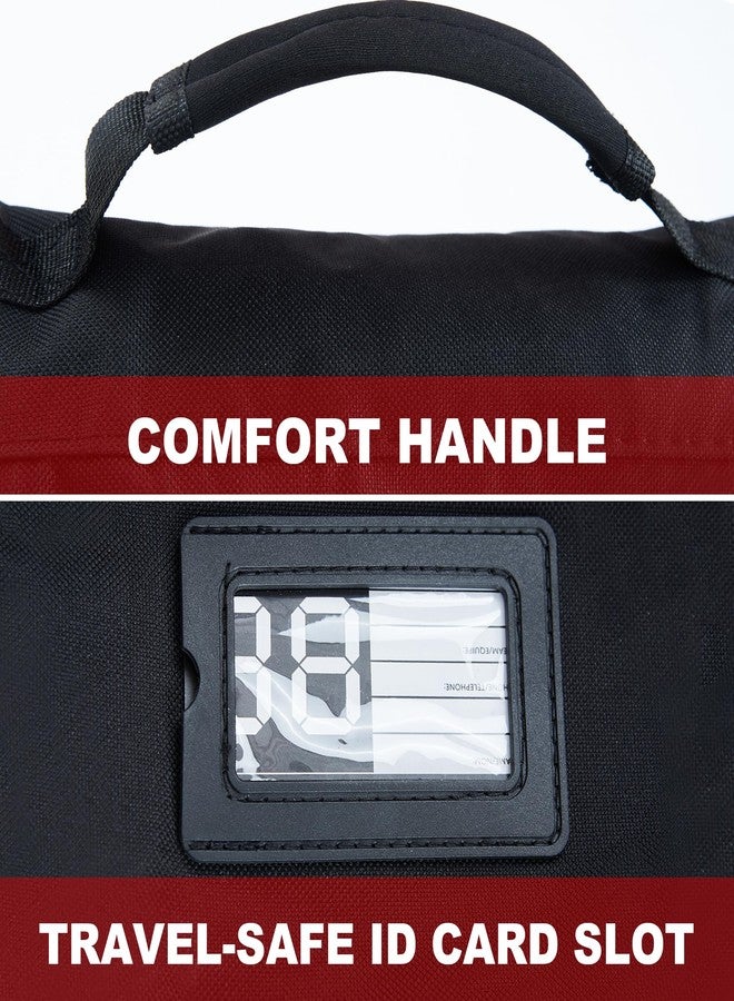 EALER GSB100 Golf Shoe Bag, Zippered Shoes Carrier Bags with Ventilation & Double Outside Pocket for Golf Balls, Socks, Tees, Valuables and Other Accessories - Image 5