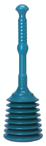 Master Plunger MP200 Sink & Drain Plunger for Kitchen Sinks, Bathroom Sinks, Showers, Bathtubs, and Waste Pipes. Strong Heavy Duty Design with Large Bellows Commercial & Residential Use, Teal - Image 1