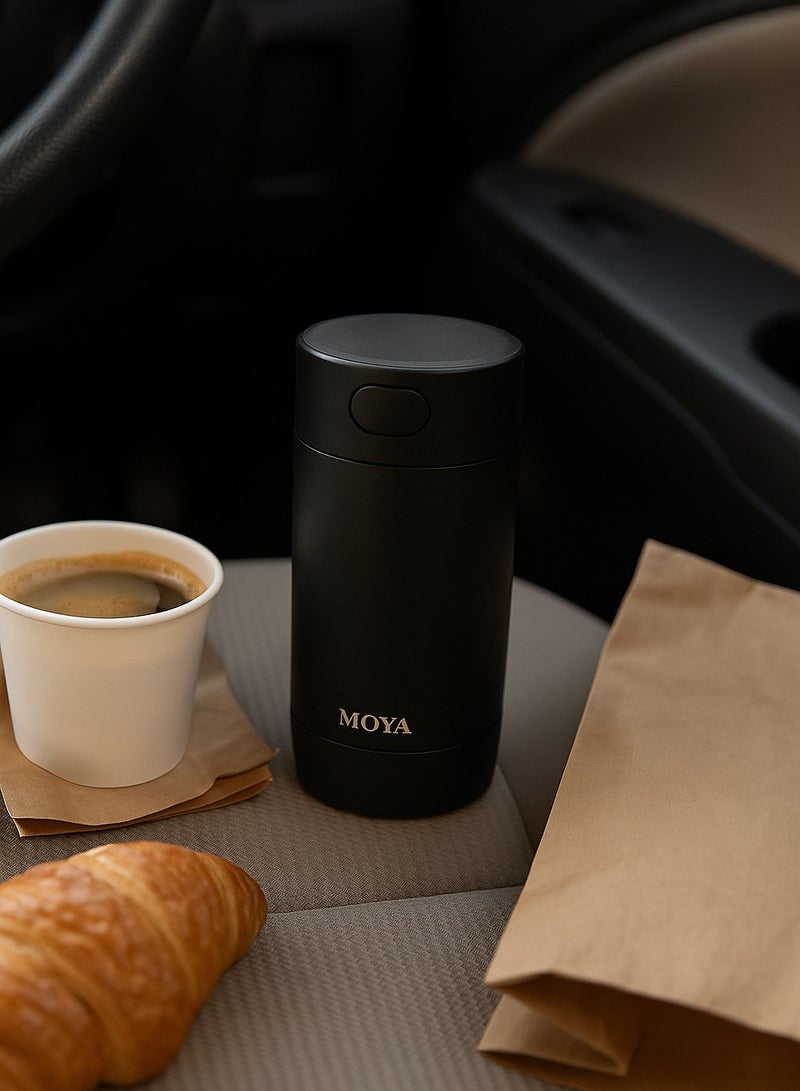 Moya "Surf" 350ml Travel Coffee Mug Black - Image 2