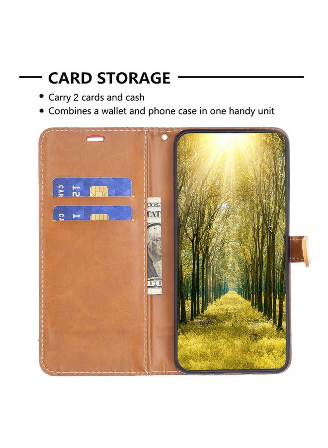 اس-توب جراب لهاتف Samsung Galaxy S23+ 5G، جراب هاتف جلدي من قماش الدنيم بلون كتلة اللون - Image 5