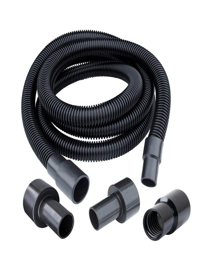 POWERTEC 70175V 10 Ft. Dust Collection Hose with 5 Fittings Kit for Woodworking Power Tools Home & Wet/Dry Shop Vacuums - Image 1