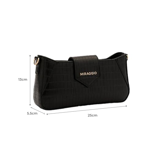 Miraggio Isabella Women's Shoulder Handbag - Black - Image 4