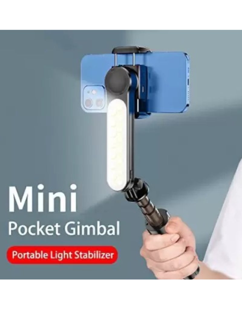Mini Foldable Mini Handheld Selfie Stick Tripod Smartphone 1-Axis Gimbal Stabilizer With Multifunctional Remote 360°Automatic Rotation For iPhone And Android - Image 2