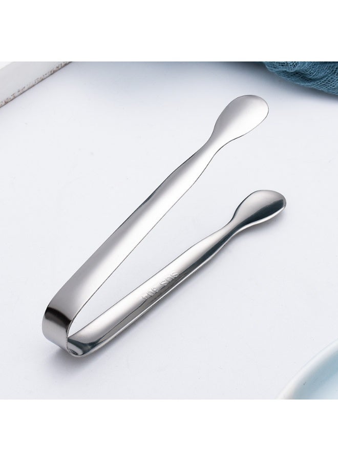 Mini Metal Tongs Small Serving Utensils for Parties Catering Tongs Kitchen Accessories for Serving Food, Ice, Sugar Cube, Salad, Toaster, Desserts - Image 1