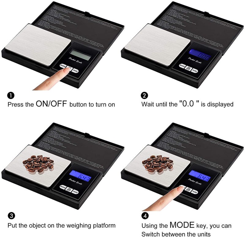 BlissCart Mini Digital Scale Jewellery Weight Measuring Scale Weighing Scale For Gold Jewellery Shop Min 01gm Max500gm - Image 5