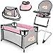 deAO Baby Doll Accessories Baby Doll Crib High Chair Diaper Bag Nursery Playset Baby Doll Furniture Set Pretend Play Role Play Set Christmas Birthday Gifts for Kids Girls Boys - Image 2