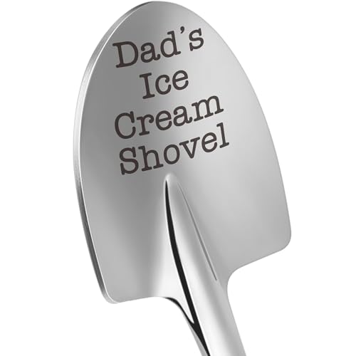 LEJIAJINW Christmas Father Gifts for Dad Daddy Father-in-Law Grandpa, Dad Birthday Gift from Daughter Son Father's Day Papa Grandfather Husband Brother Uncle, Funny New Bonus Step Dads Ice Cream Shovel Spoon - Image 1