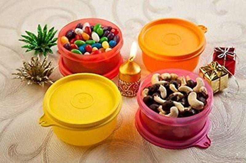 Tupperware Tupperware Tropical Twin Round for Fruits Dahi Gravy 210 Ml 4Pc  - Image 2