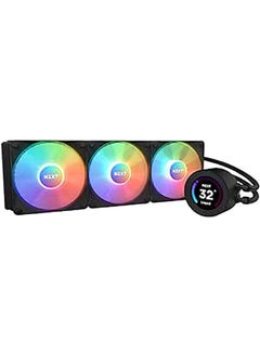 Kraken Elite RGB 360-360mm AIO CPU Liquid Cooler - Customizable 2.36"" Wide-Angle LCD Display for GIFs, Images, Performance Metrics - High-Performance Pump - 3 x F120 RGB Core Fans - Black