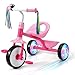 Liberry Toddler Tricycle Age 2 3 4 Years Old Kids Trike with Light Up Wheels Removable Pedal and Basket 3 Wheel Bike Outdoor Indoor Riding Toy Gift for Girls Boys Pink - Image 2