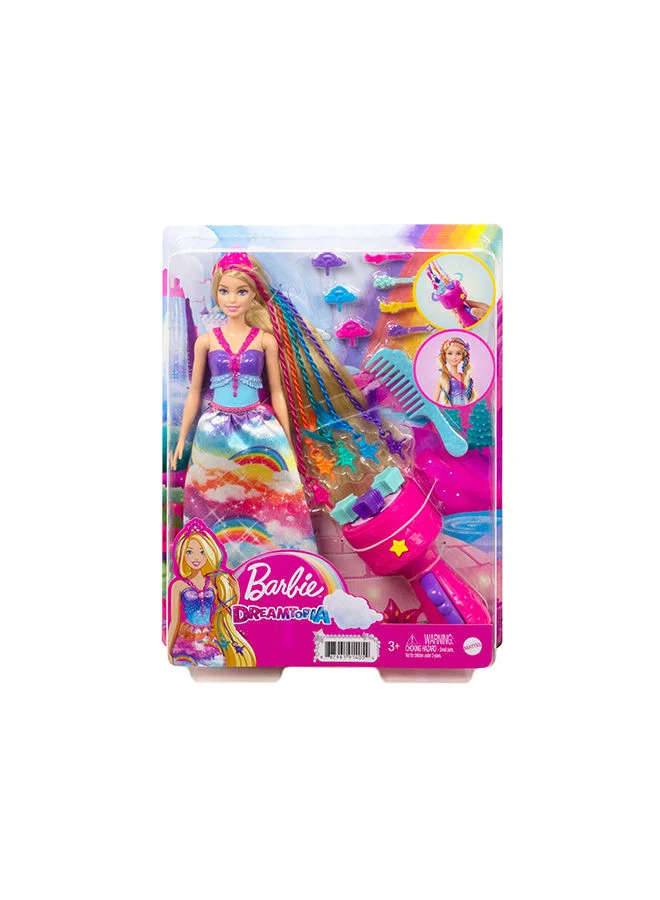 Barbie Dreamtopia Twist N Style Princess Hairstyling Doll With Hair Extensions And Accessories