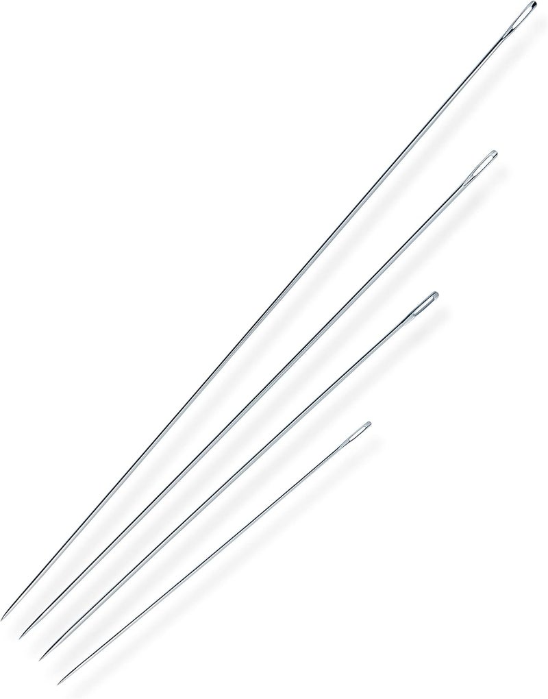 Dritz Home 9021 Long Straight Upholstery Hand Needles Size 6 8 10 12Inch 4Piece Silver - Image 2