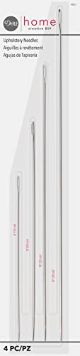 Dritz Home 9021 Long Straight Upholstery Hand Needles Size 6 8 10 12Inch 4Piece Silver - Image 1