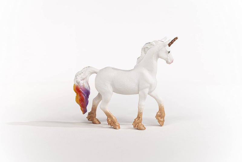 Schleich bayala Mythical Rainbow Love Unicorn Mare Figurine - Featuring Glittery Decorated Details and with Shiny Spiral Horn, Imaginative Fun and Durable Toy for Girls and Boys, Gift for Kids Ages 5+ - Image 5
