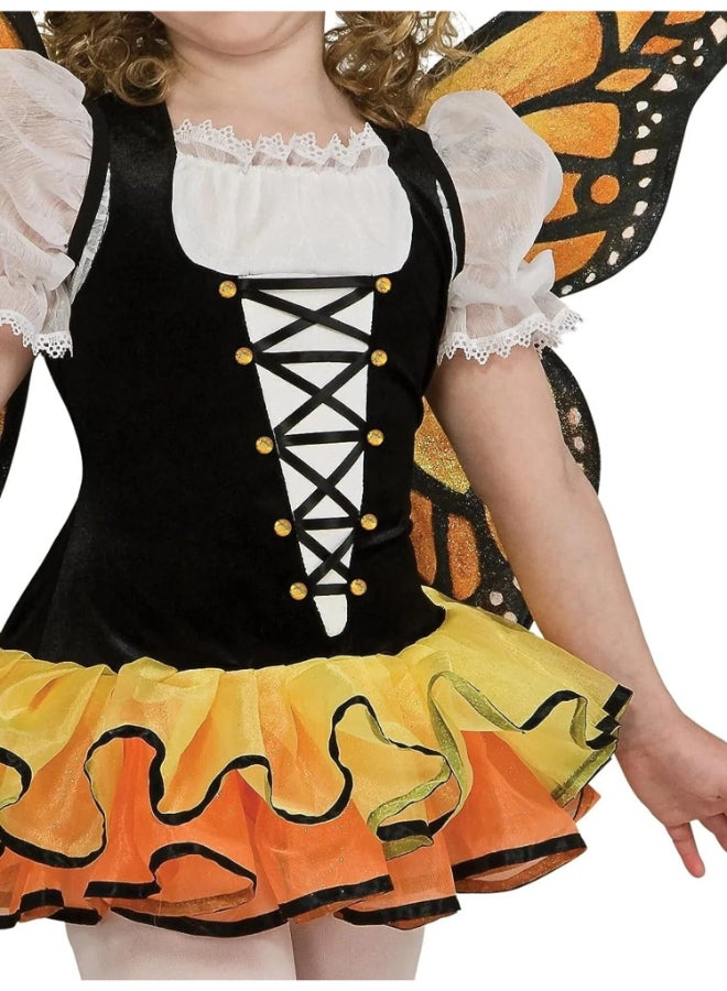 Rubies زي فراشة الملكة من روبي للأطفال | فستان كامل مع أجنحة وطوق رأس | الحجم متوسط (8-10 سنوات) - Image 3