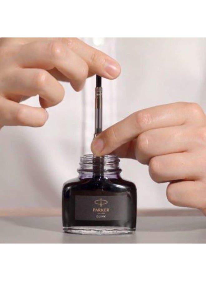 PARKER Quink Bottle Ink 57 ml Black - Image 2
