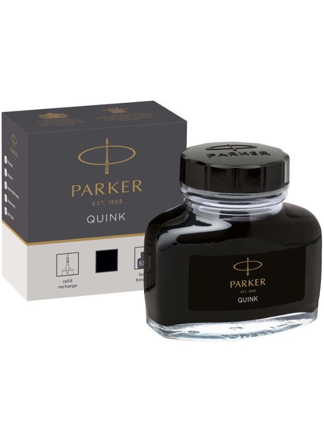 PARKER Quink Bottle Ink 57 ml Black - Image 1