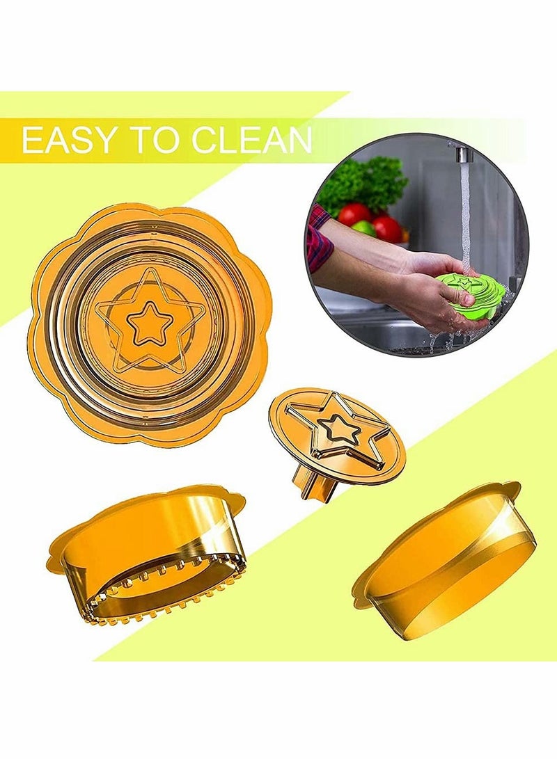 Excefore قاطع ومغلق السندويشات، أداة قاطع السندويشات 6 في 1 للأطفال DIY  - Image 4