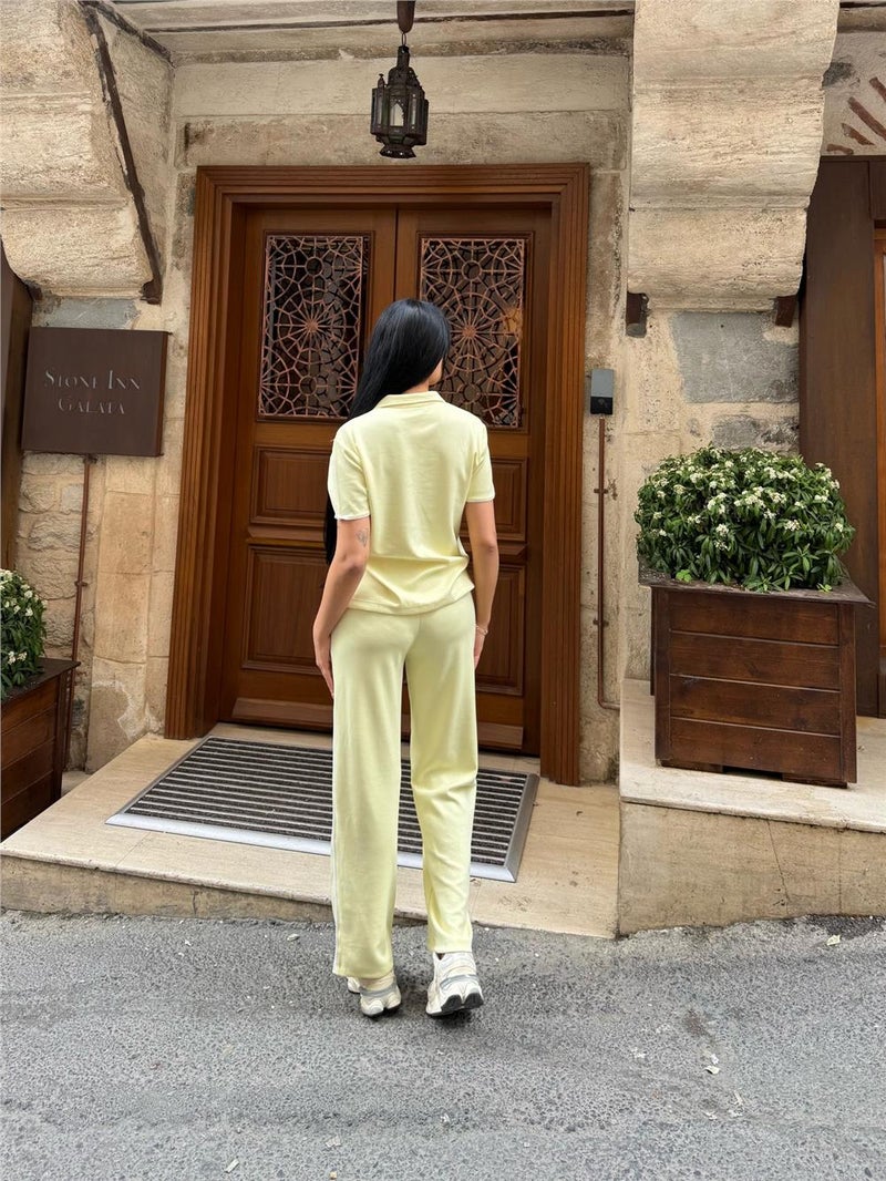 Weshaya Top-Bottom Set Women Yellow - Image 3