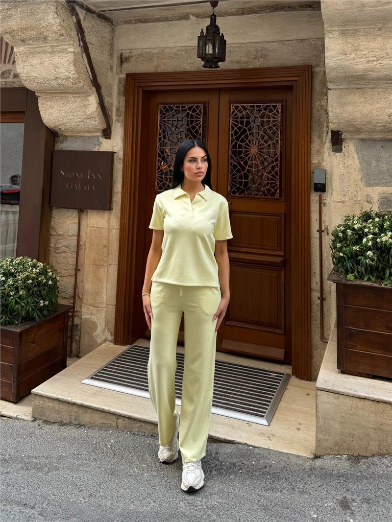 Weshaya Top-Bottom Set Women Yellow - Image 2