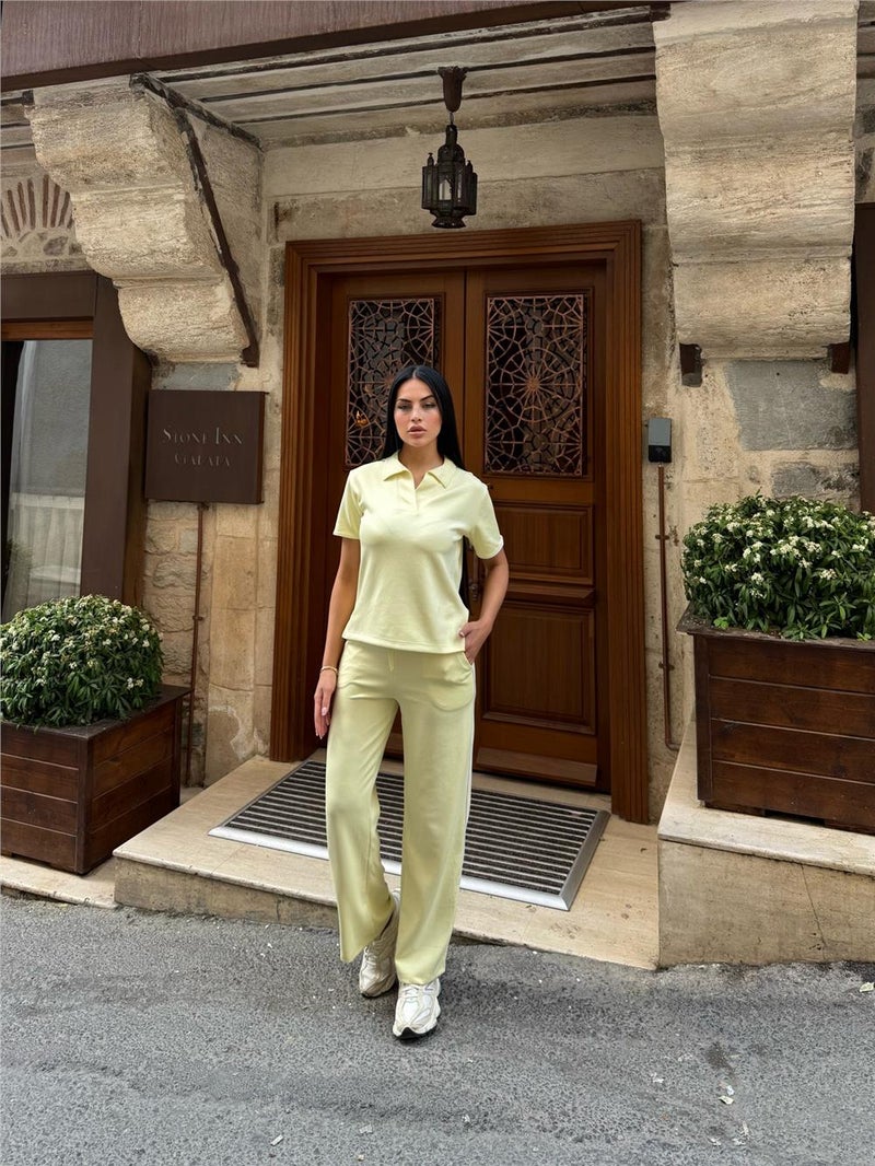 Weshaya Top-Bottom Set Women Yellow - Image 4