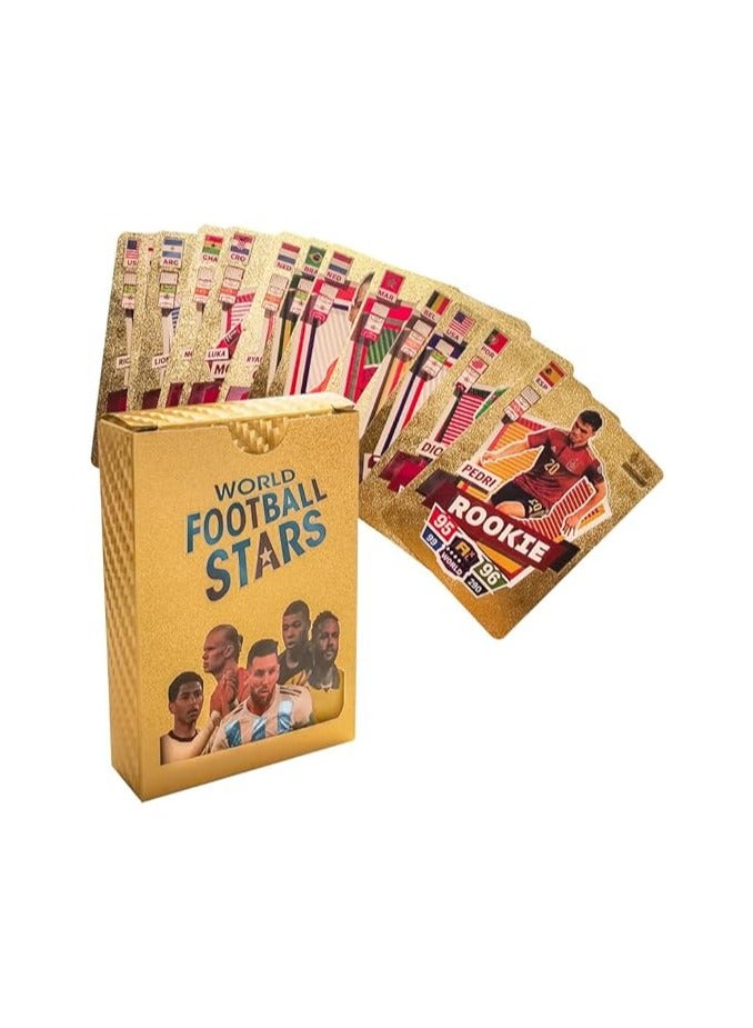 2022/23 World Cup Soccer Star Card,UEFA Champions League,Soccer Trading Card,Gold Foil Cards,No Repetition,Not Original