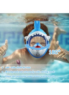 Diving Mask Children's Snorkel Mask Diving Mask Anti-Fog and Anti-Leak Technology Foldable Full Mask with 180° Field of View and Anti-Fog Shark Shape (Blue) - pzsku/ZE60A29B380C53064A3CAZ/45/_/1739762411/bd60936c-df48-4978-924a-7357e9ab2e75