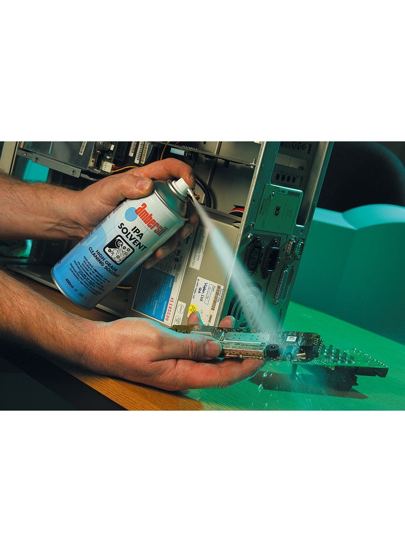 امبيرسيل AMBERSIL IPA SOLVENT 400ML ELECTRONIC CLEANING SOLVENT كحول إيزوبروبانول عالي النقاء – الحل المثالي لتنظيف الدوائر الإلكترونية والأجهزة الدقيقة - Image 2